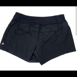Black lululemon shorts with liner